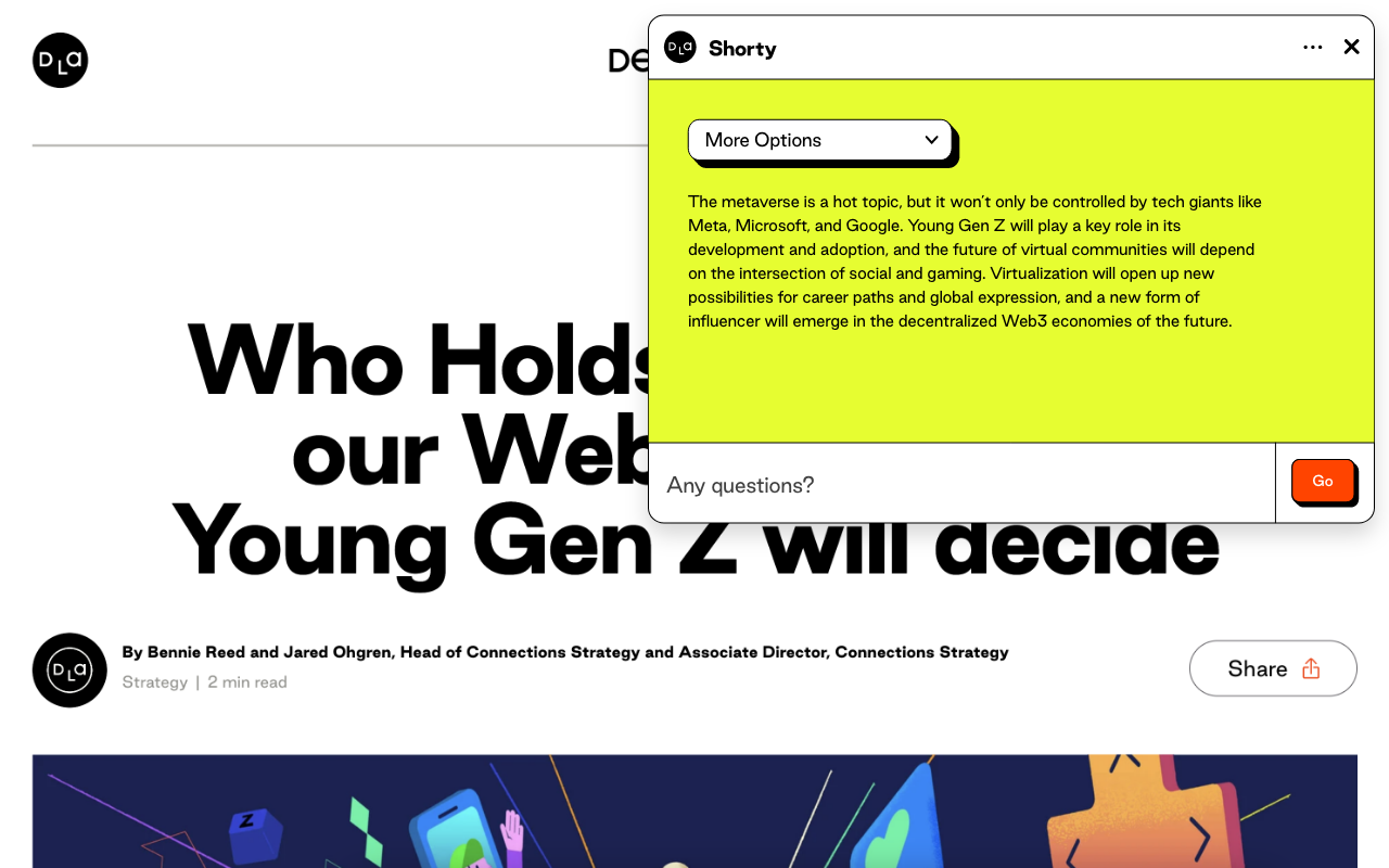 Shorty: Short on time. Long on knowledge. chrome谷歌浏览器插件_扩展第1张截图