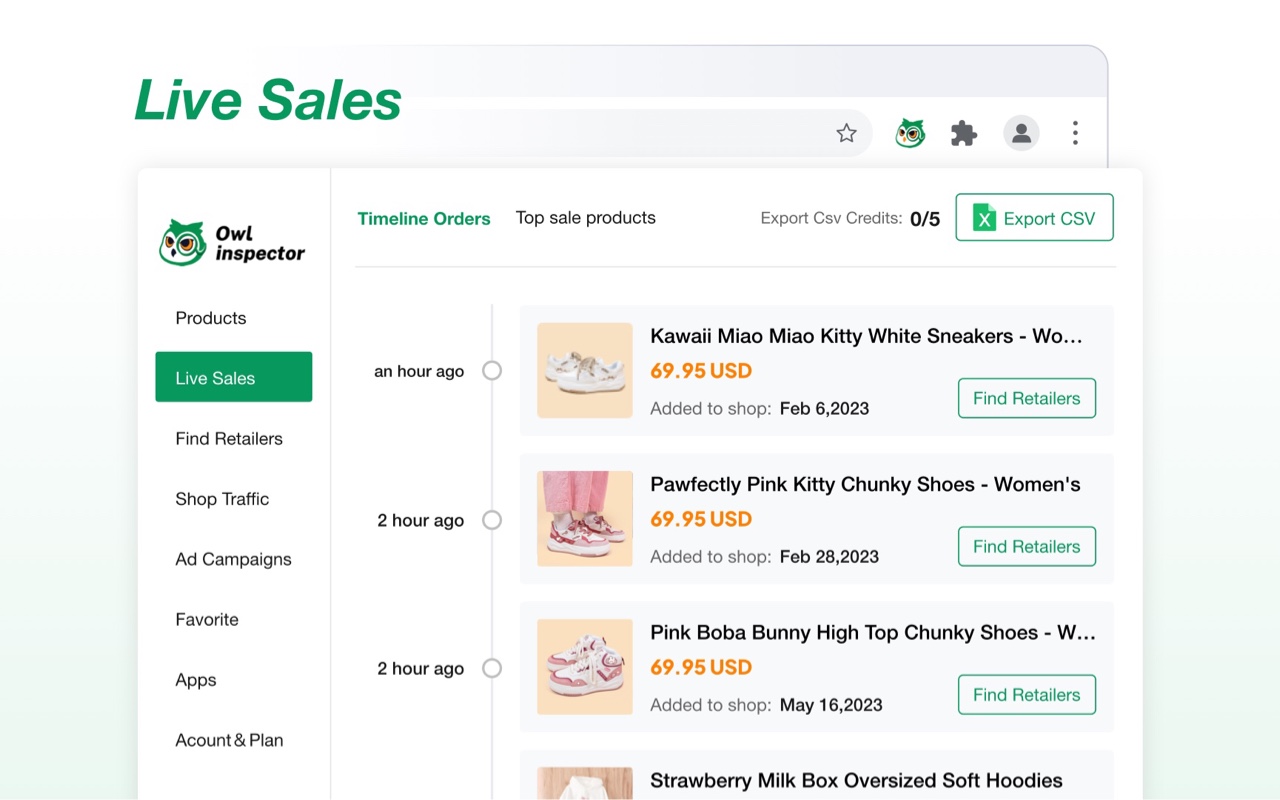 Shophunter - Shopify Spy & Dropship Tool chrome谷歌浏览器插件_扩展第2张截图