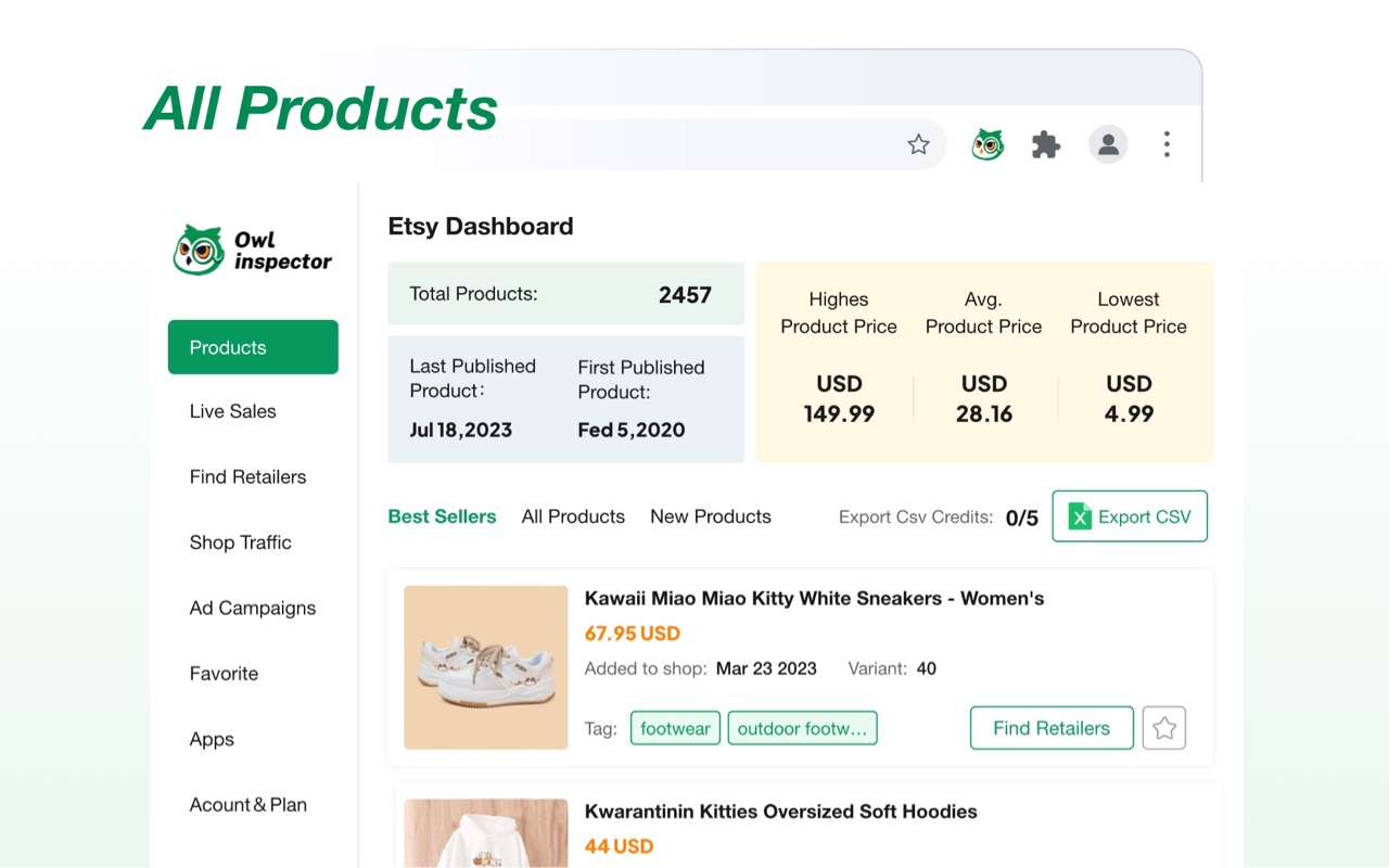 Shophunter - Shopify Spy & Dropship Tool chrome谷歌浏览器插件_扩展第3张截图