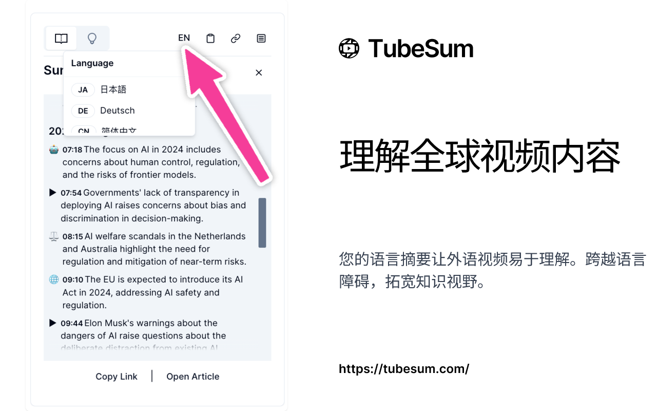 TubeSum chrome谷歌浏览器插件_扩展第3张截图