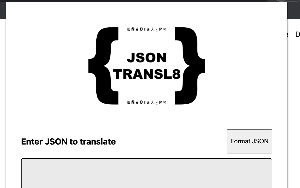 JSON Transl8 chrome谷歌浏览器插件_扩展第1张截图