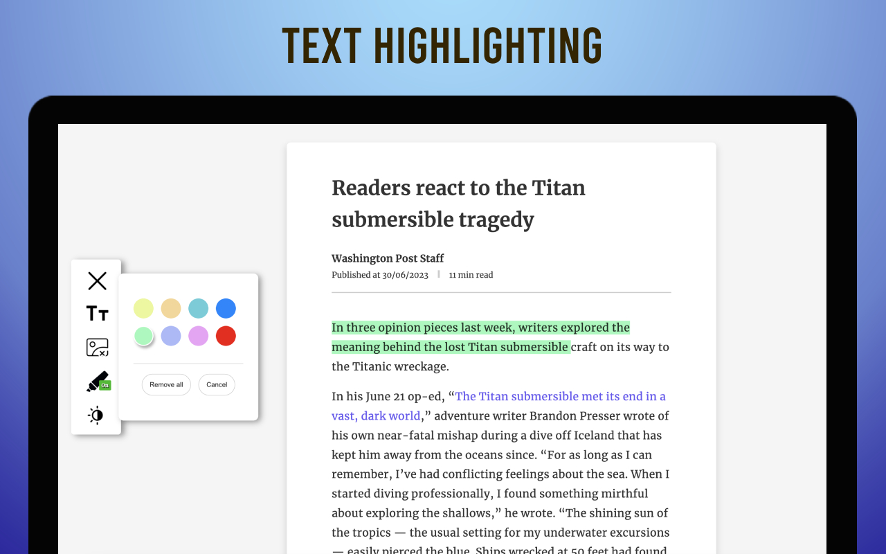 Clean Reader - Read without distractions chrome谷歌浏览器插件_扩展第3张截图