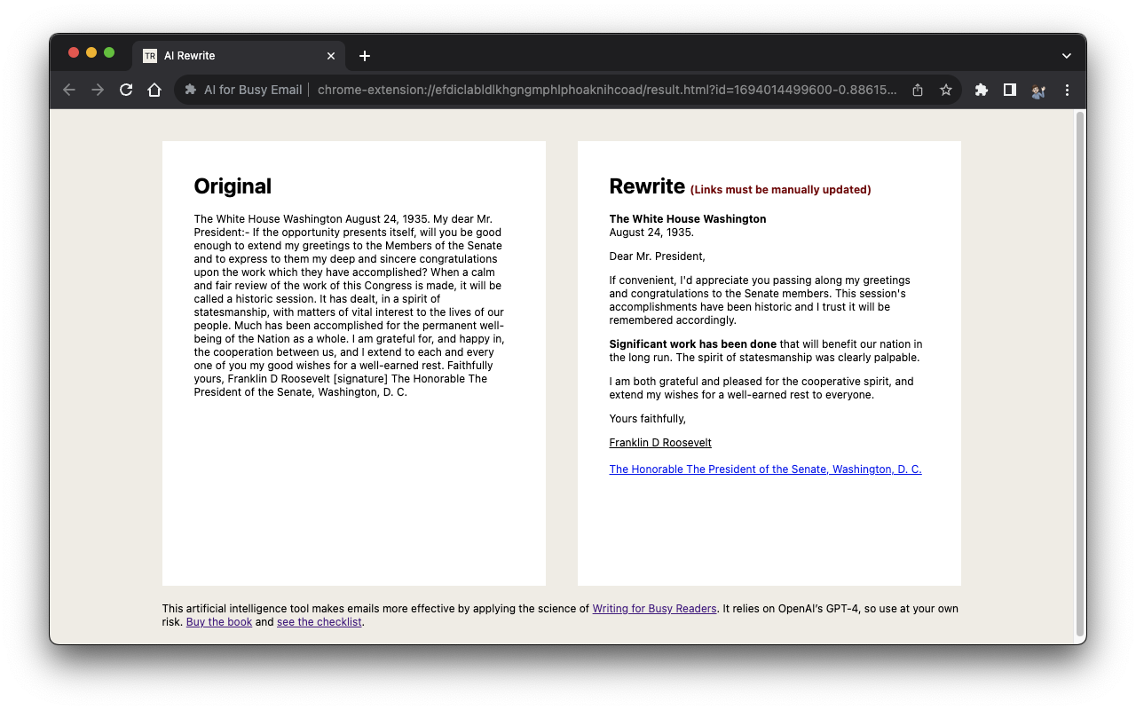AI for Busy Email chrome谷歌浏览器插件_扩展第3张截图