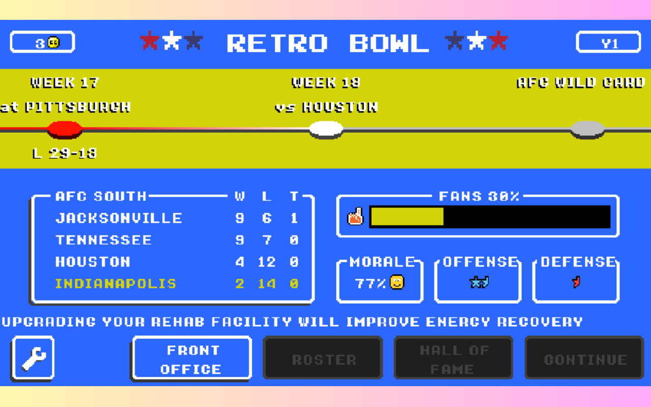 Retro Bowl for Chrome™在Chrome上的复古碗 chrome谷歌浏览器插件_扩展第3张截图