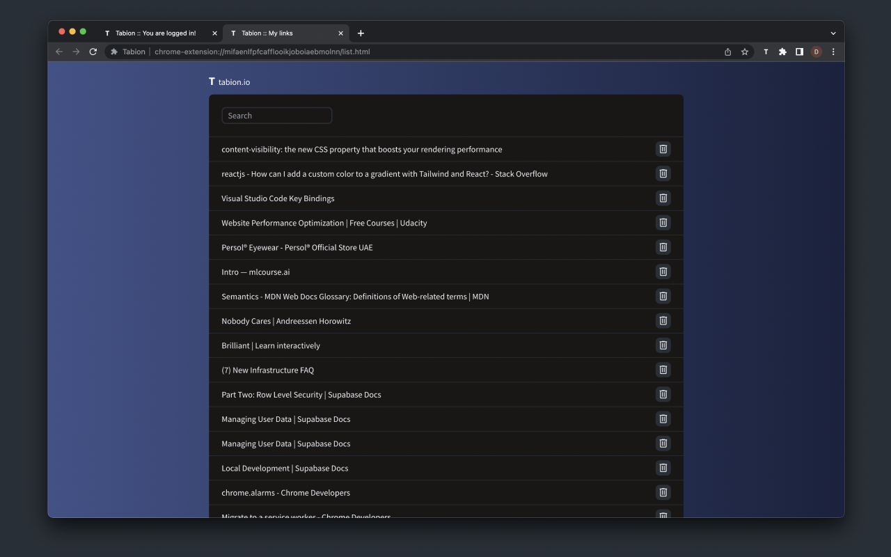 Tabion - tab manager chrome谷歌浏览器插件_扩展第3张截图