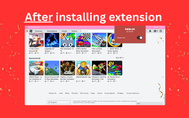 Roblox Ad Blocker chrome谷歌浏览器插件_扩展第2张截图