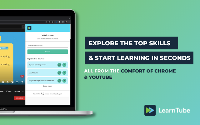 LearnTube - Learn 100+ Skills for Free chrome谷歌浏览器插件_扩展第4张截图