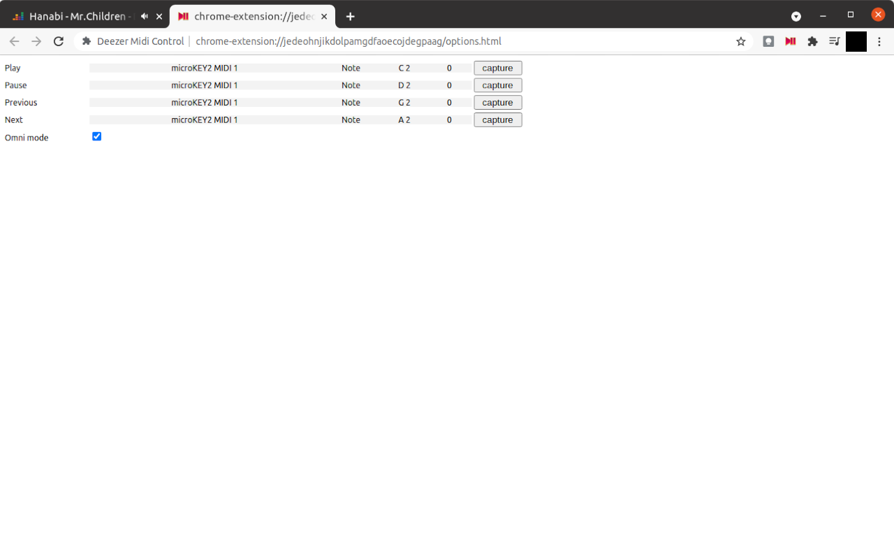 Deezer Midi Control chrome谷歌浏览器插件_扩展第2张截图