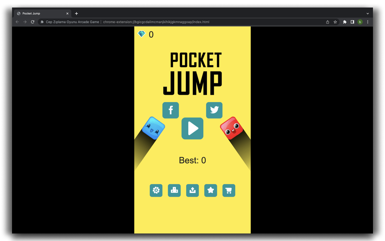 Pocket Jump Game - HTML5 Game chrome谷歌浏览器插件_扩展第1张截图