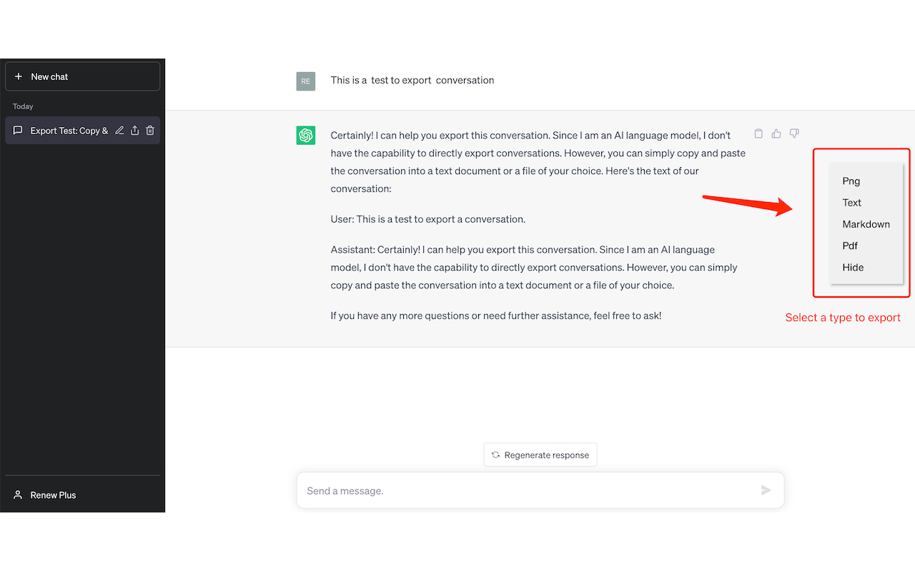 ChagtGPT Exporter chrome谷歌浏览器插件_扩展第1张截图