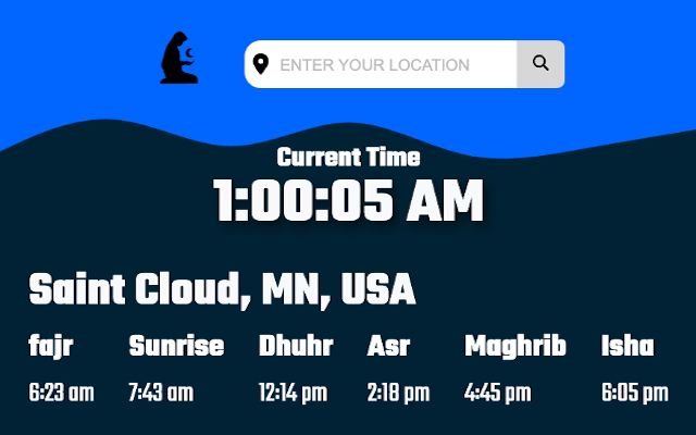 Prayer-Time chrome谷歌浏览器插件_扩展第2张截图