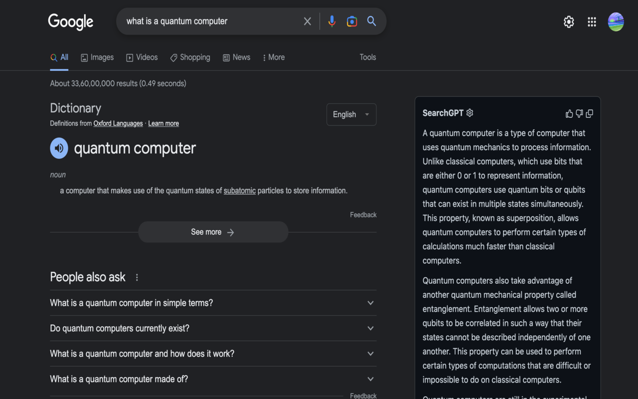 SearchGPT chrome谷歌浏览器插件_扩展第2张截图