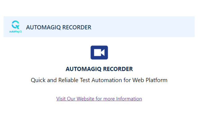 autoMagiQ Recorder chrome谷歌浏览器插件_扩展第1张截图