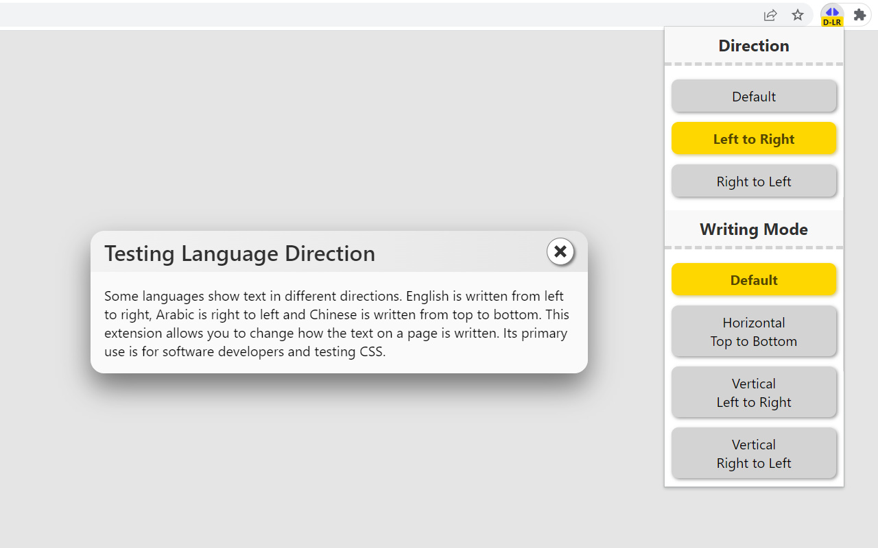 Language Direction chrome谷歌浏览器插件_扩展第1张截图