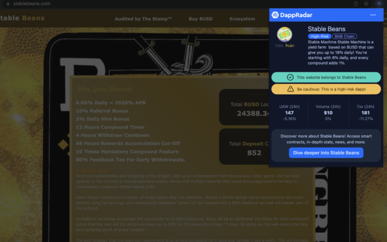 DappRadar chrome谷歌浏览器插件_扩展第2张截图