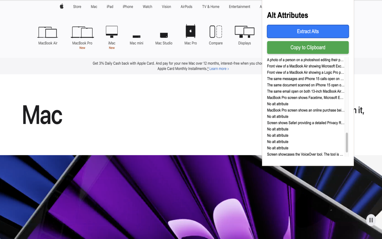 SEO Web Image Alt Text Scraper and Extractor chrome谷歌浏览器插件_扩展第1张截图