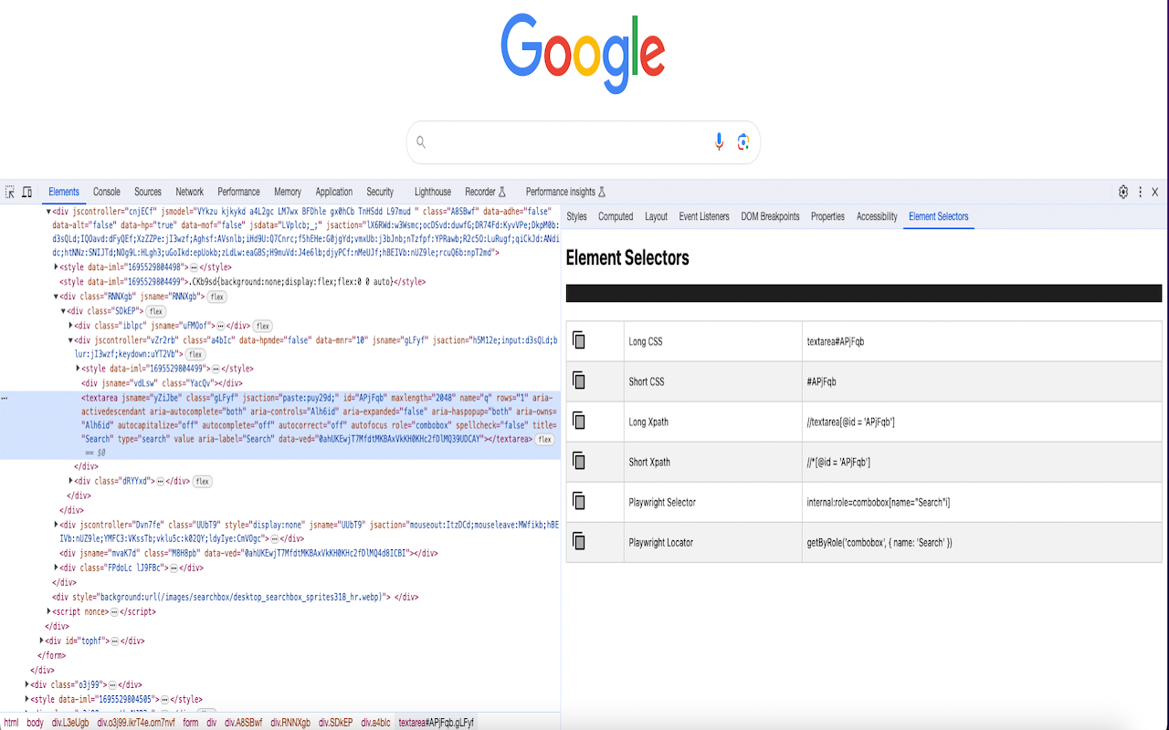 Element Selectors chrome谷歌浏览器插件_扩展第1张截图