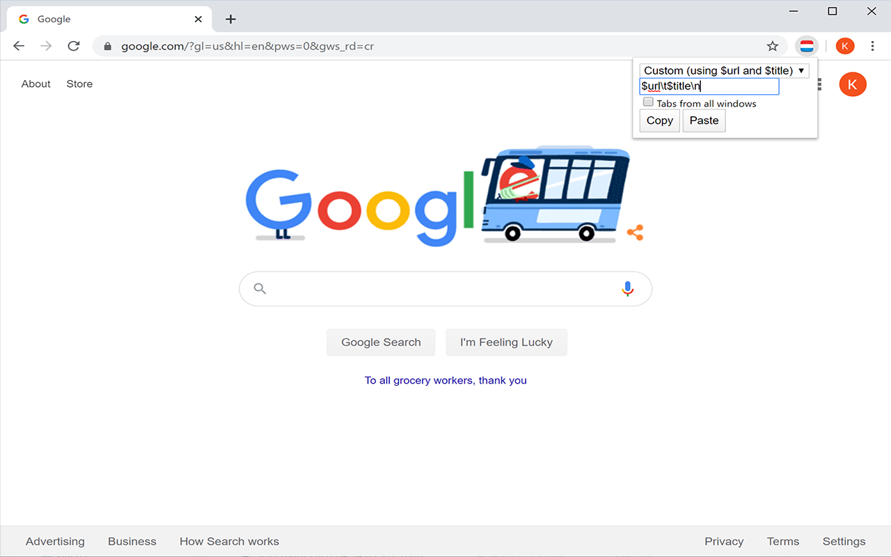 Copy Tab URLs chrome谷歌浏览器插件_扩展第2张截图
