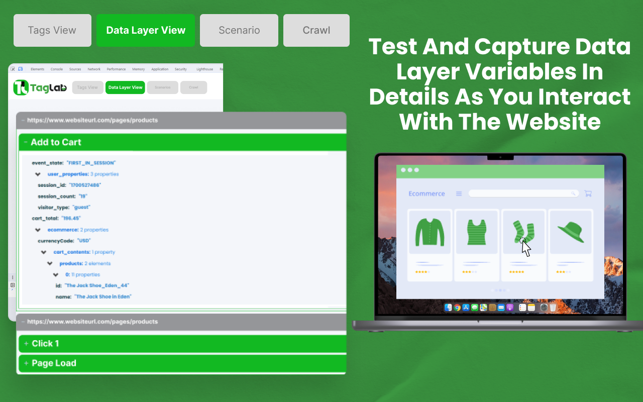 TAGLAB - Analytics & Datalayer Console Viewer chrome谷歌浏览器插件_扩展第1张截图