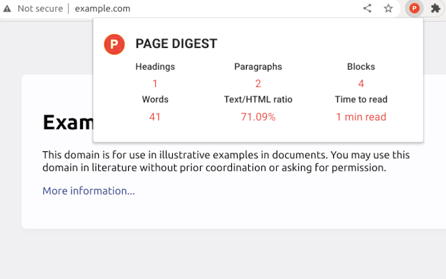 PageDigest chrome谷歌浏览器插件_扩展第1张截图