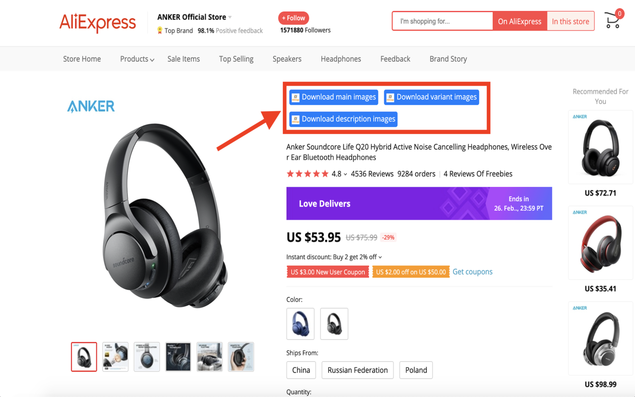 AliImage - AliExpress image & video download chrome谷歌浏览器插件_扩展第1张截图