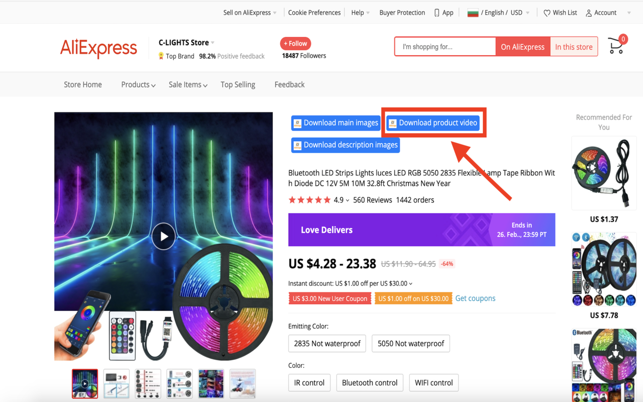 AliImage - AliExpress image & video download chrome谷歌浏览器插件_扩展第2张截图