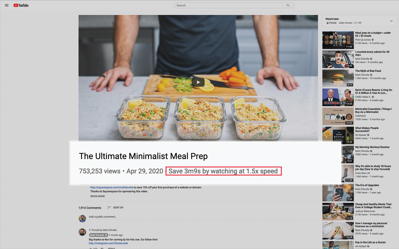 Time Saver for YouTube chrome谷歌浏览器插件_扩展第2张截图