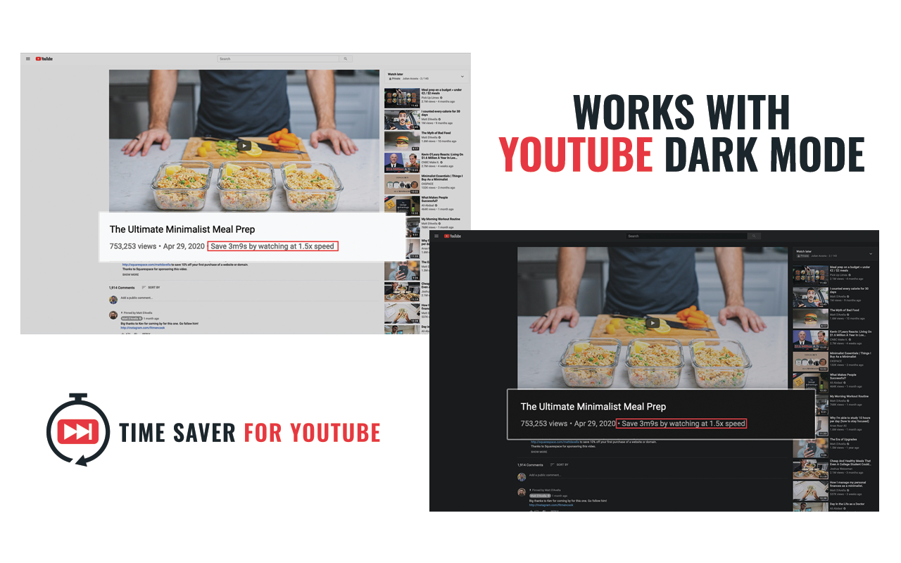 Time Saver for YouTube chrome谷歌浏览器插件_扩展第3张截图