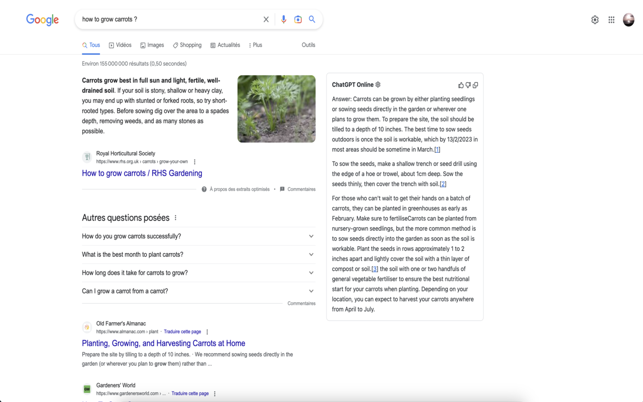 ChatGPT Online for Google chrome谷歌浏览器插件_扩展第1张截图
