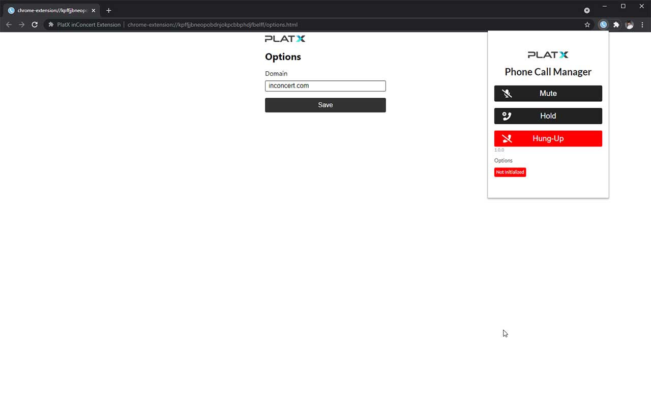 PlatX inConcert Extension chrome谷歌浏览器插件_扩展第1张截图