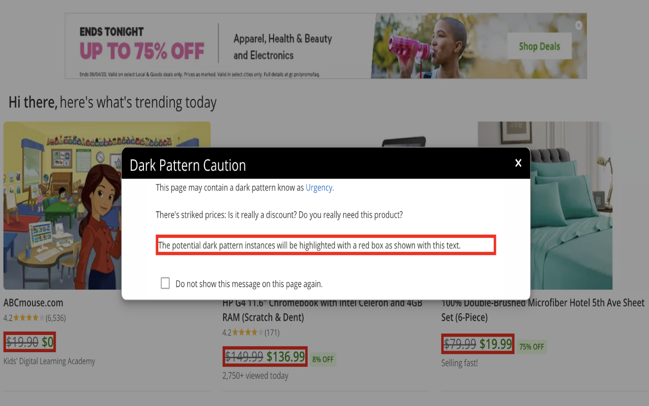 Dark Pattern Detector chrome谷歌浏览器插件_扩展第1张截图