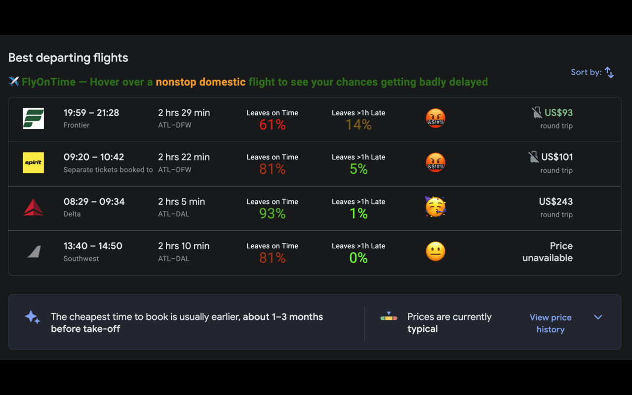 FlyOnTime chrome谷歌浏览器插件_扩展第1张截图