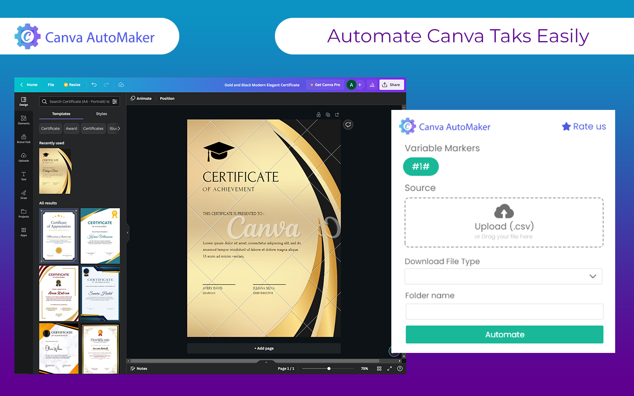 Canva AutoMaker chrome谷歌浏览器插件_扩展第2张截图