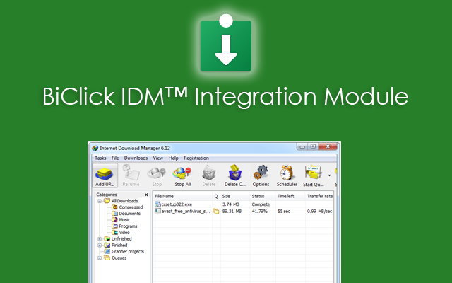 IDM™ Module | BiClick chrome谷歌浏览器插件_扩展第1张截图