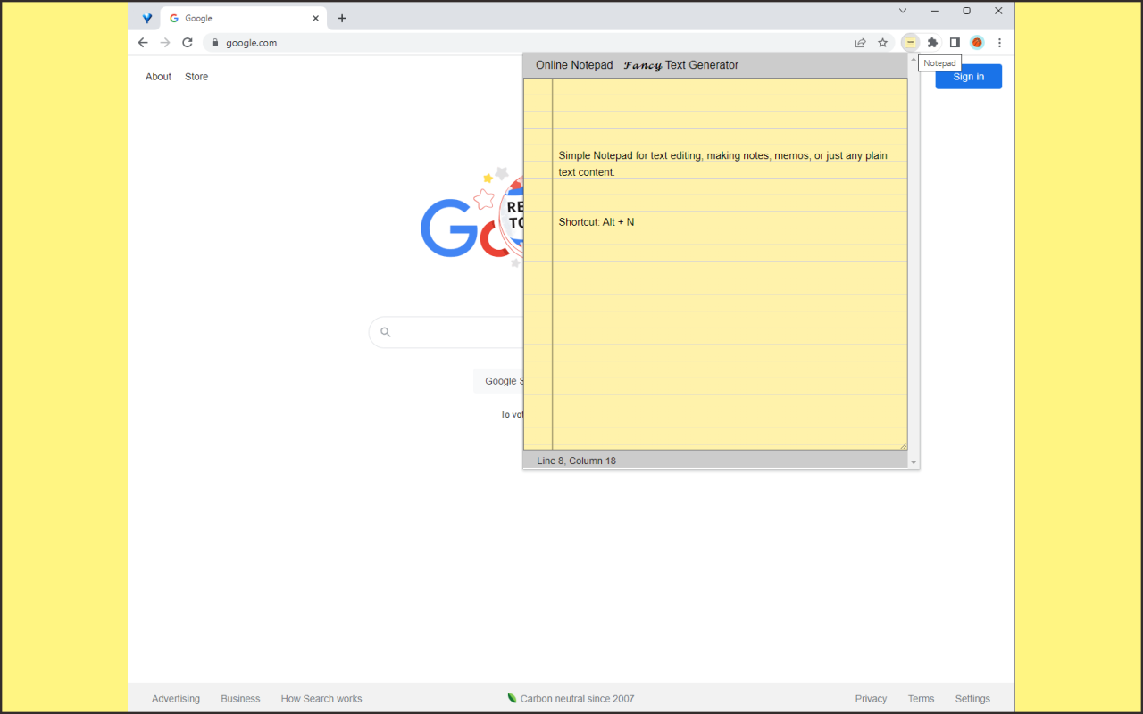 Online Notepad chrome谷歌浏览器插件_扩展第2张截图
