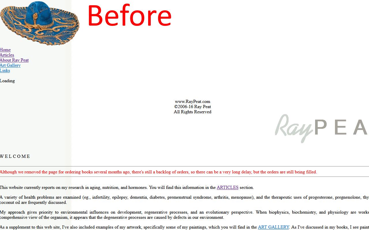 Ray Peat Styled chrome谷歌浏览器插件_扩展第2张截图