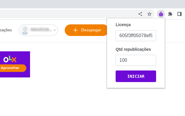 OlxBot - Expirados chrome谷歌浏览器插件_扩展第1张截图