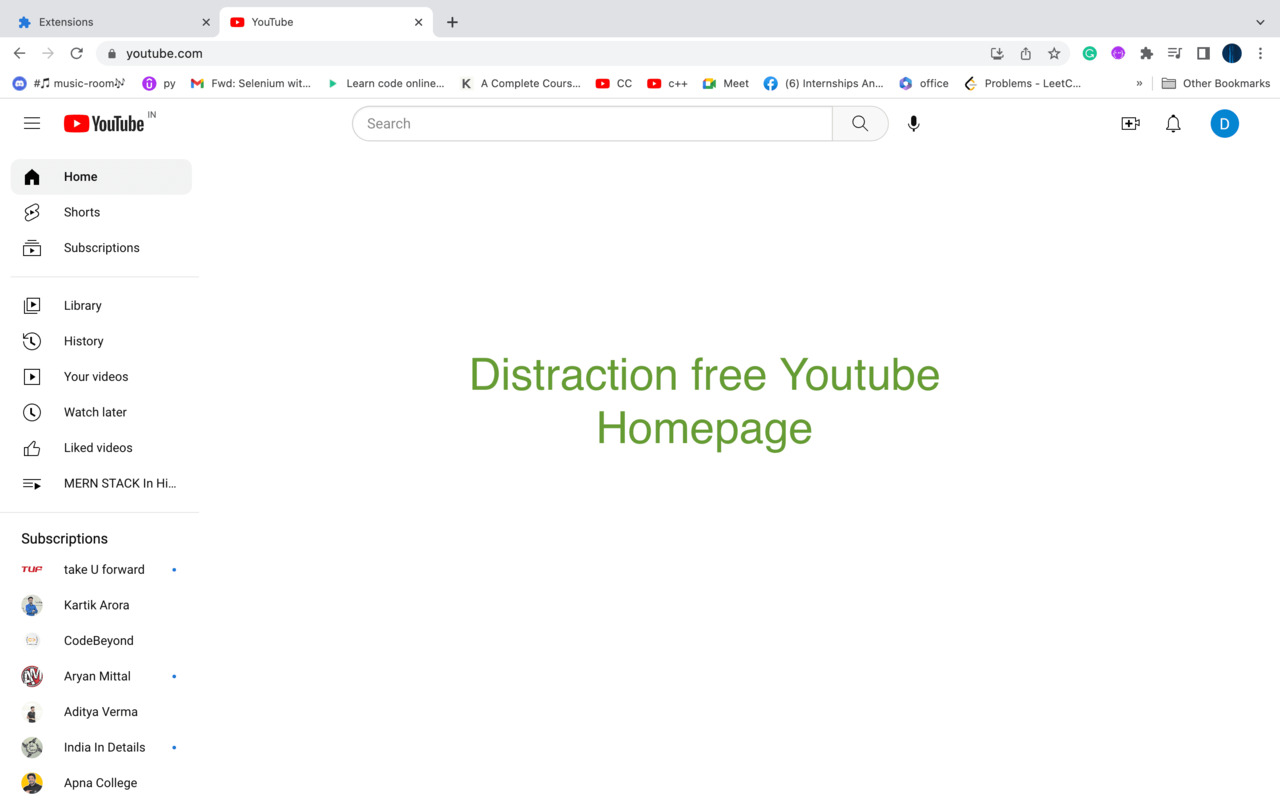 Youtube Focus chrome谷歌浏览器插件_扩展第1张截图