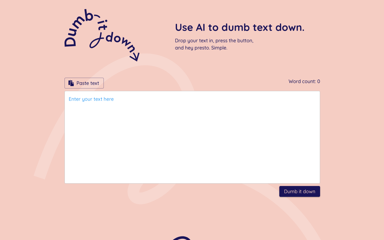 Dumb It Down chrome谷歌浏览器插件_扩展第1张截图