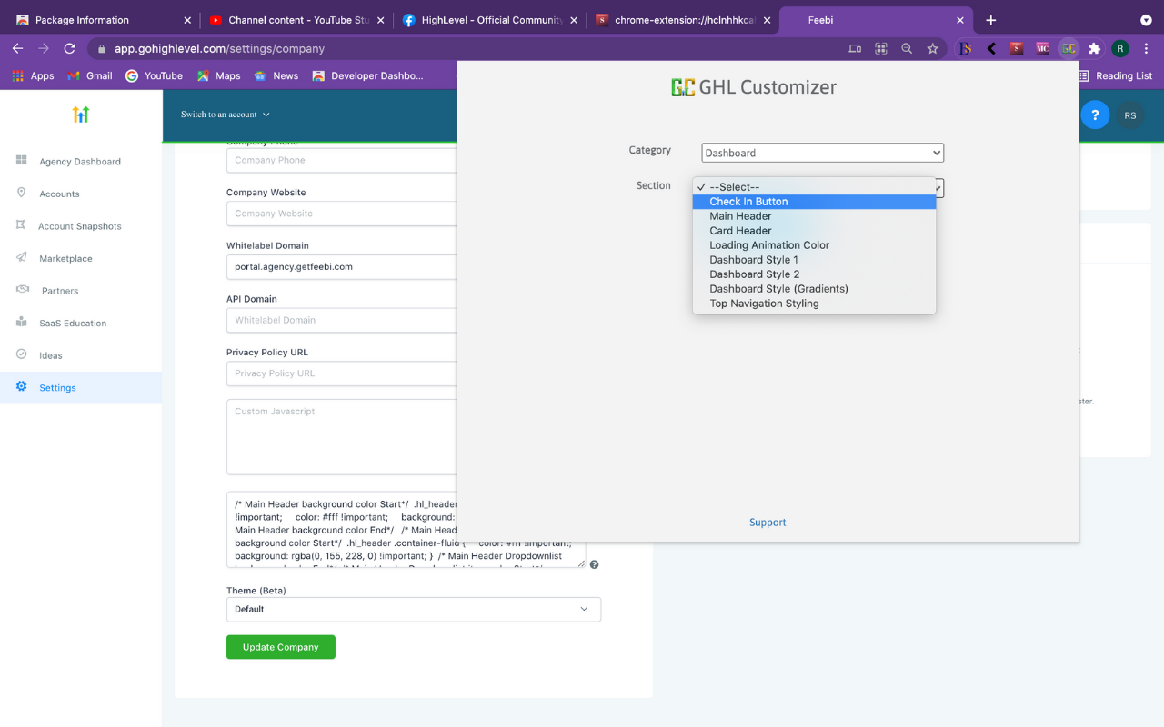 GHL Customizer chrome谷歌浏览器插件_扩展第1张截图