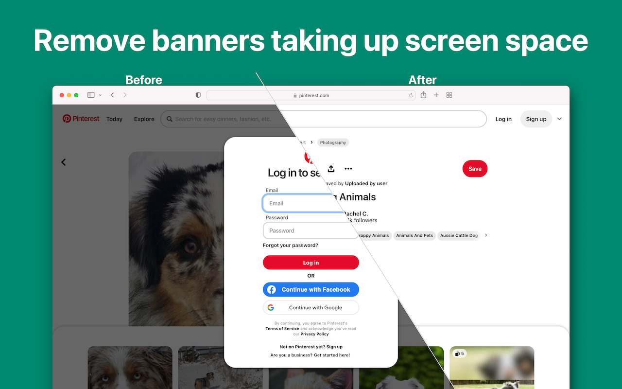 Banish - Block Login Popups chrome谷歌浏览器插件_扩展第3张截图
