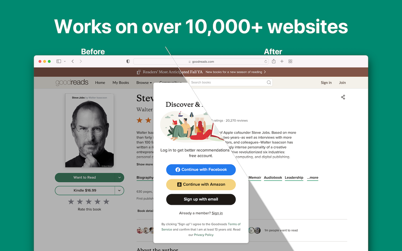 Banish - Block Login Popups chrome谷歌浏览器插件_扩展第5张截图
