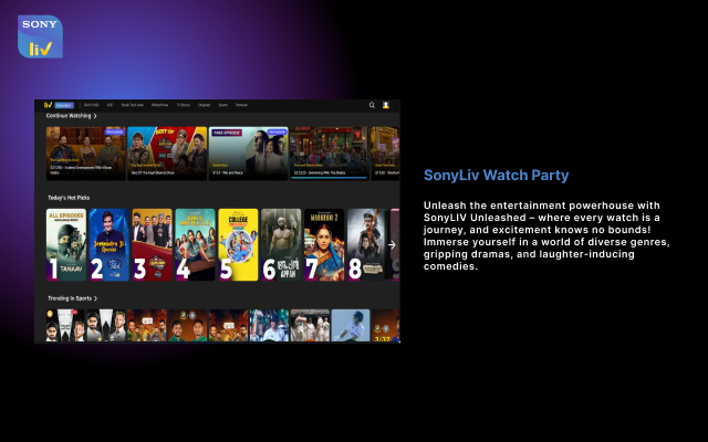 SonyLiv Watch Party chrome谷歌浏览器插件_扩展第4张截图