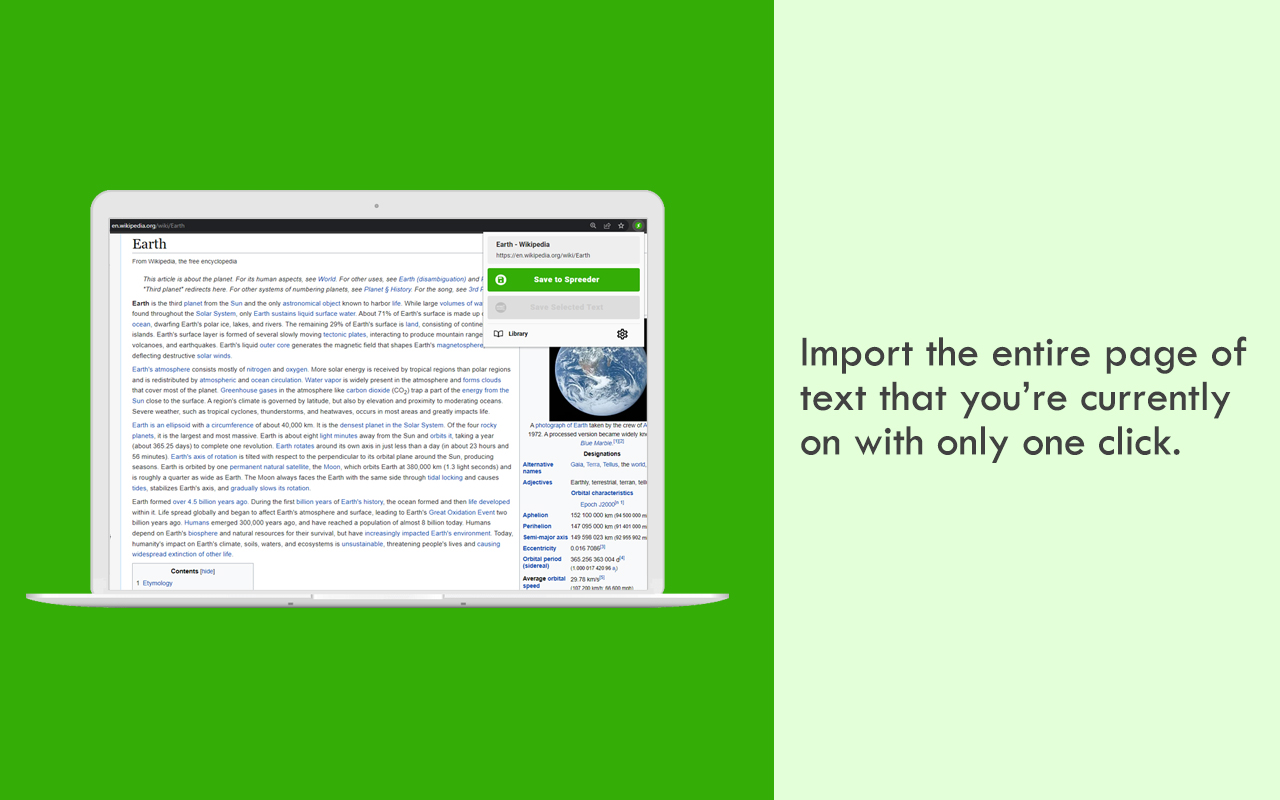 Save To Spreeder chrome谷歌浏览器插件_扩展第4张截图