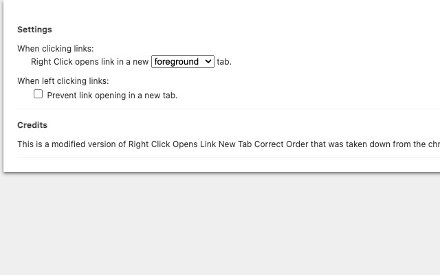 Right Click Opens Link New Tab chrome谷歌浏览器插件_扩展第1张截图