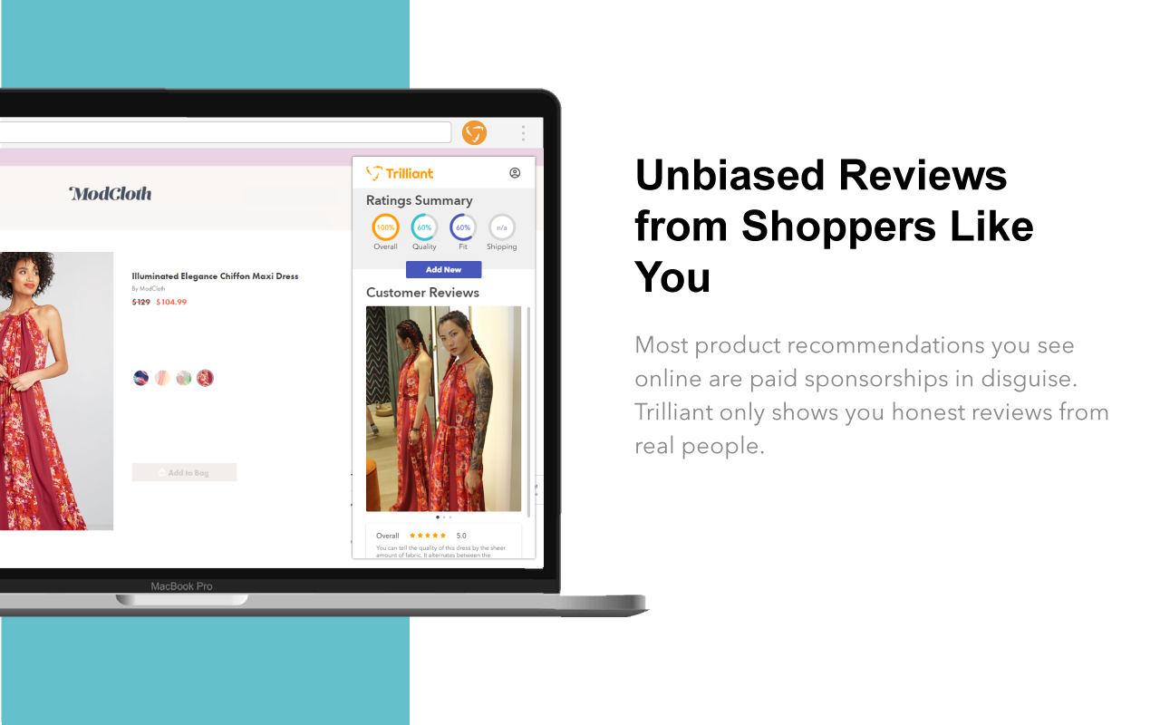 Trilliant - Product Reviews with Pictures chrome谷歌浏览器插件_扩展第2张截图