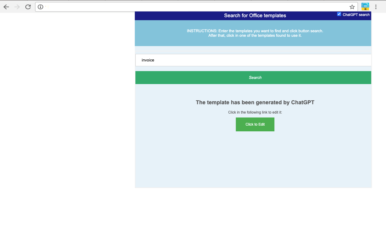 使用 ChatGPT 的 Office 文档模板 chrome谷歌浏览器插件_扩展第2张截图