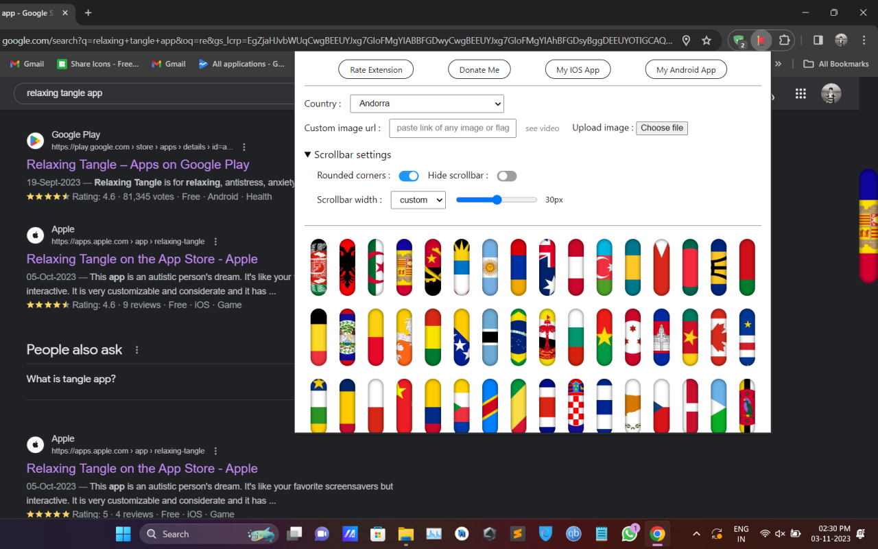 Country Flags Scrollbar chrome谷歌浏览器插件_扩展第1张截图