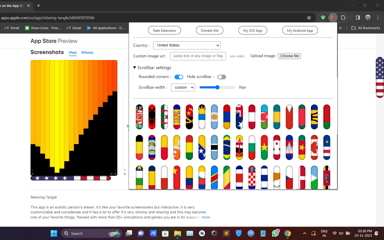 Country Flags Scrollbar chrome谷歌浏览器插件_扩展第3张截图