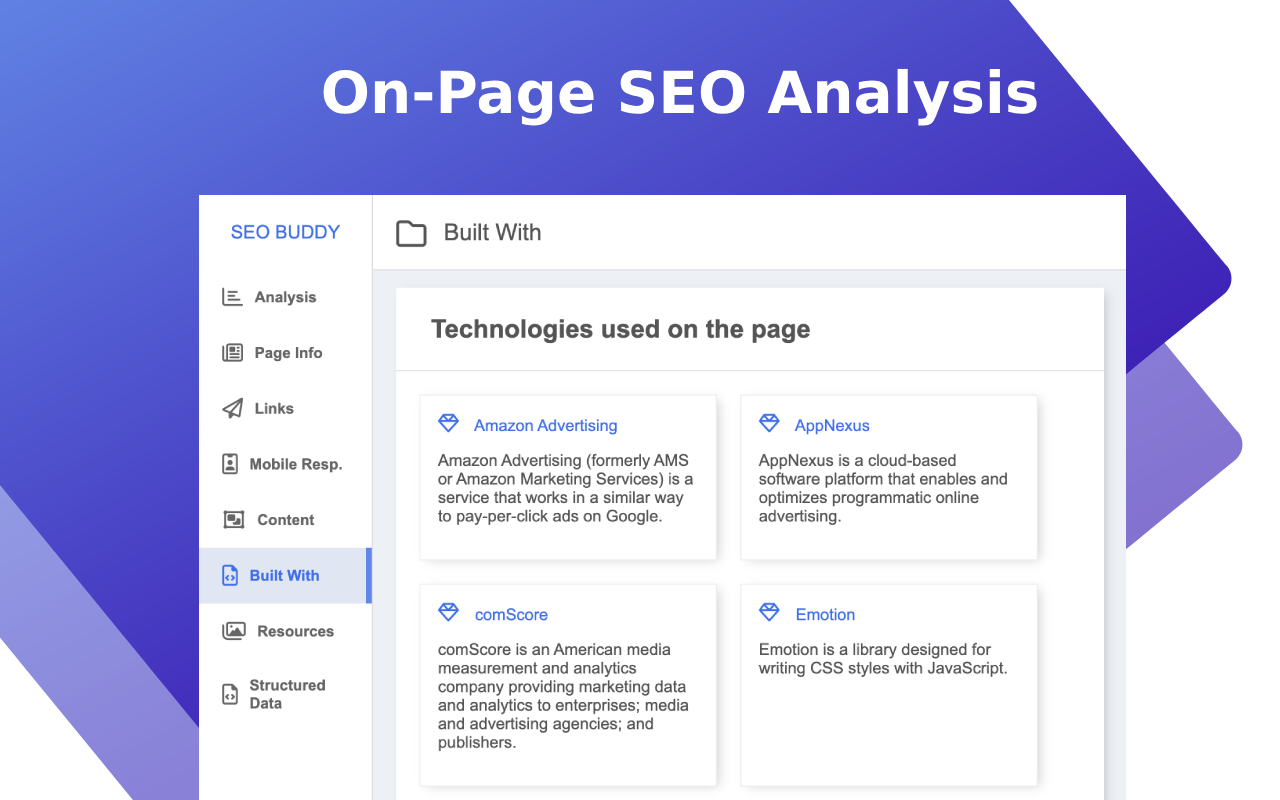 SEO Buddy - On-Page SEO Analyser chrome谷歌浏览器插件_扩展第1张截图